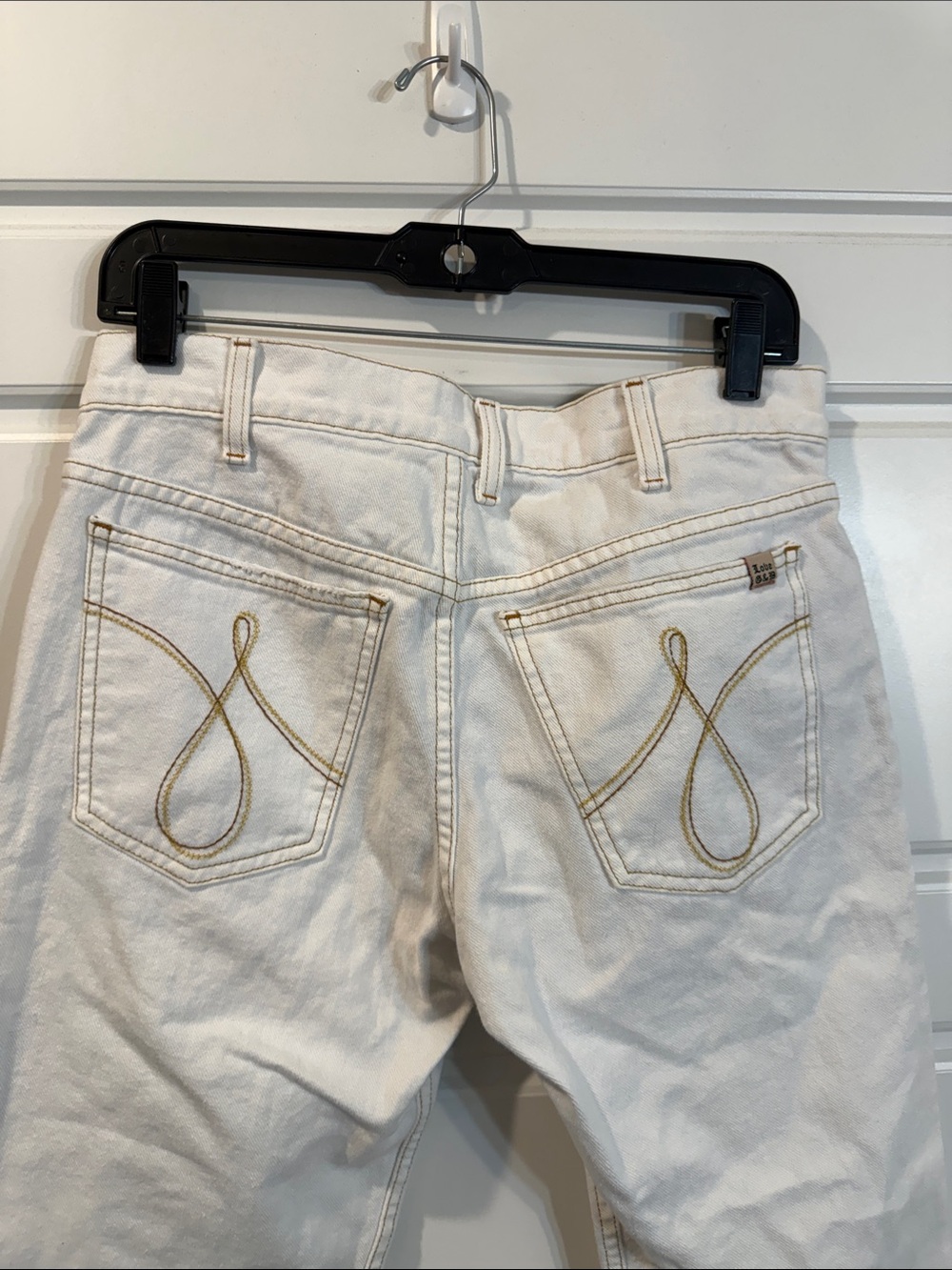 Vintage Juicy Couture Bermuda Shorts White Denim Jean Stretch Walking Style - Picture 6 of 7